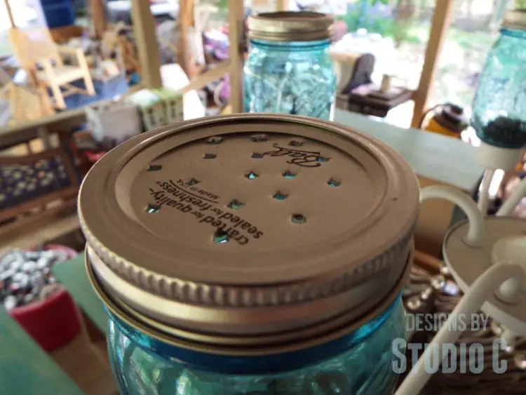 spectacular chandelier makeover holes in lid