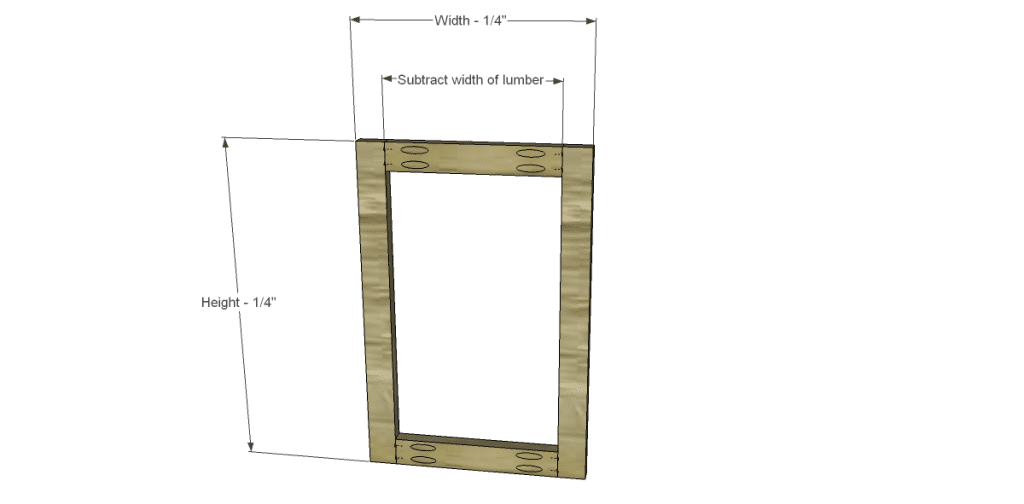 how to build doors for an existing furniture cabinet Frame