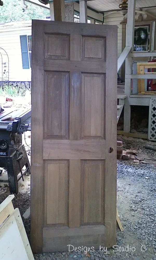 how to build a corner bookcase using an old door Door