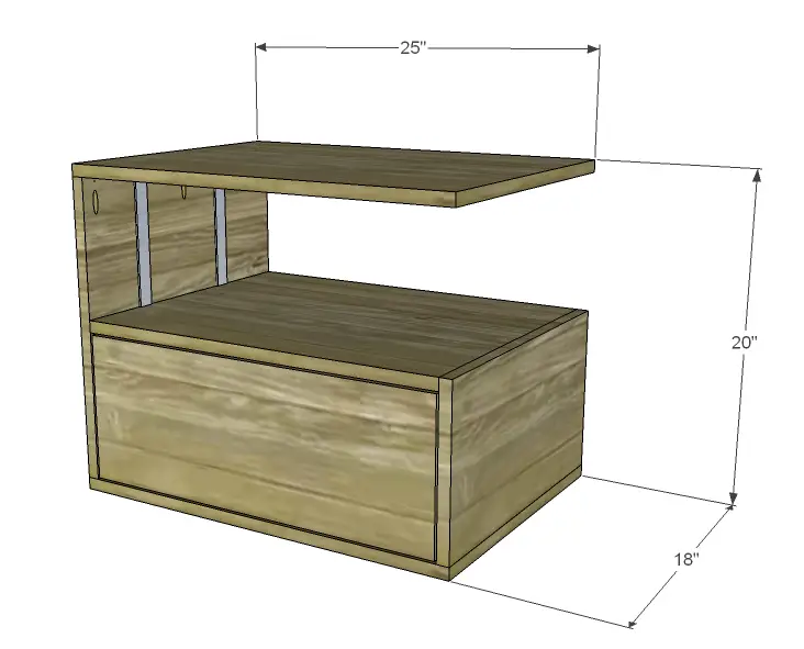 free DIY woodworking plans to build a leroy end table