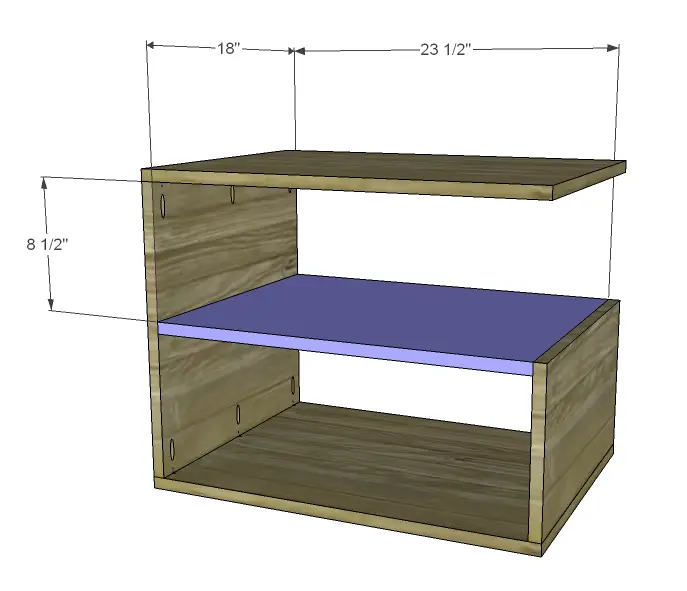 free DIY woodworking plans to build a leroy end table_Shelf