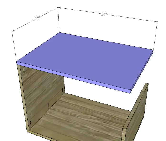 free DIY woodworking plans to build a leroy end table_Top