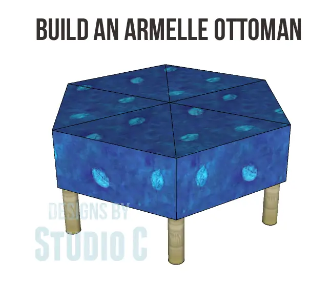 Free DIY Woodworking Plans to Build an Armelle Ottoman