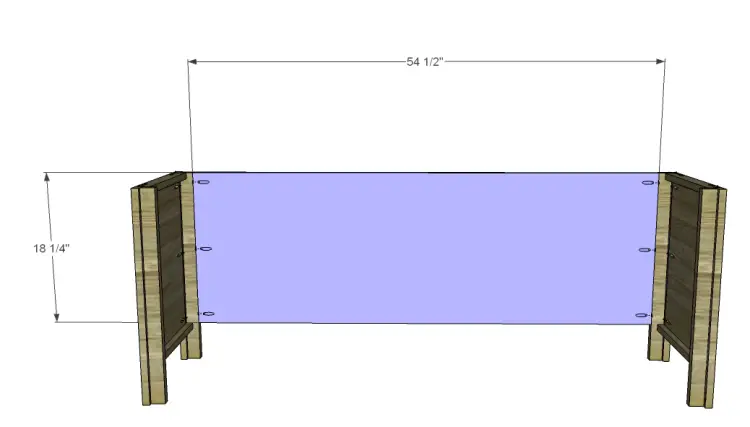 free DIY woodworking plans to build a roland media stand_Back