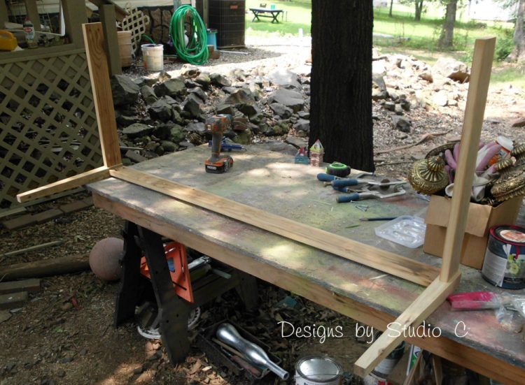 How to Build a Bench Using an Old Headboard 3