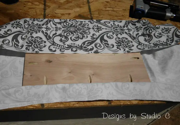 How to Build Doors for an Existing Furniture Cabinet securing fabric