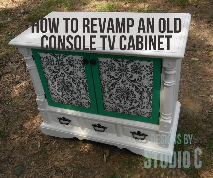 How to Revamp an Old Console TV Cabinet
