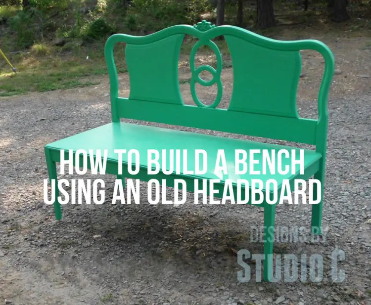 how to build a bench using an old headboard SANY2390 copy copy