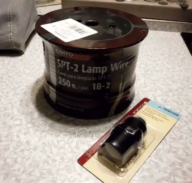 how to rewire a light fixture to use a plug SANY2428