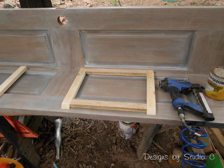 how to build a corner bookcase using an old door SANY2450