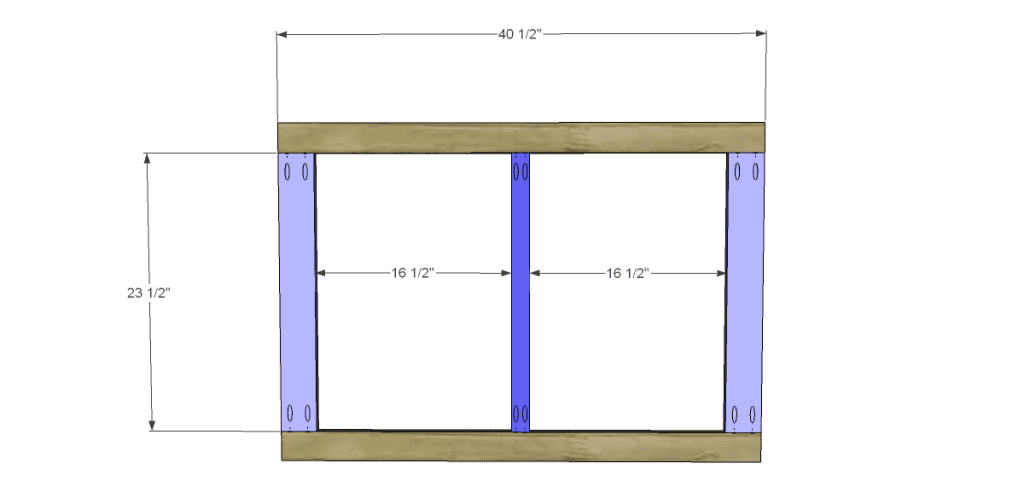 free DIY woodworking plans to build a two door sideboard_Frame 1