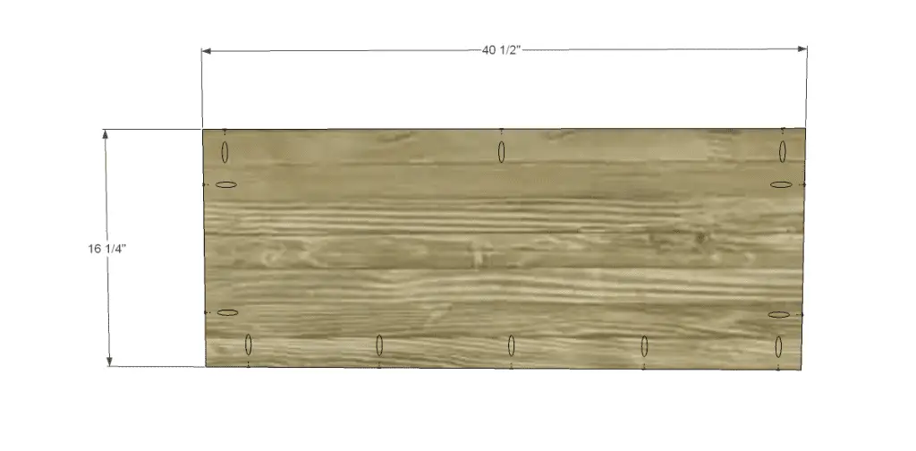 free DIY woodworking plans to build a two door sideboard_Shelf 1