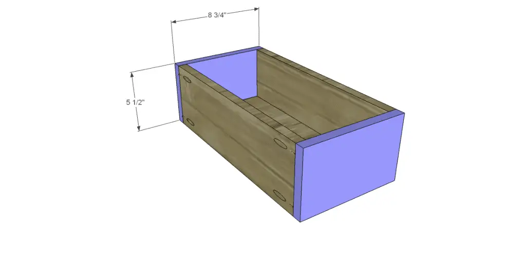 free DIY woodworking plans to build a custom bath vanity_Drawer FB