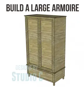 plans build large armoire