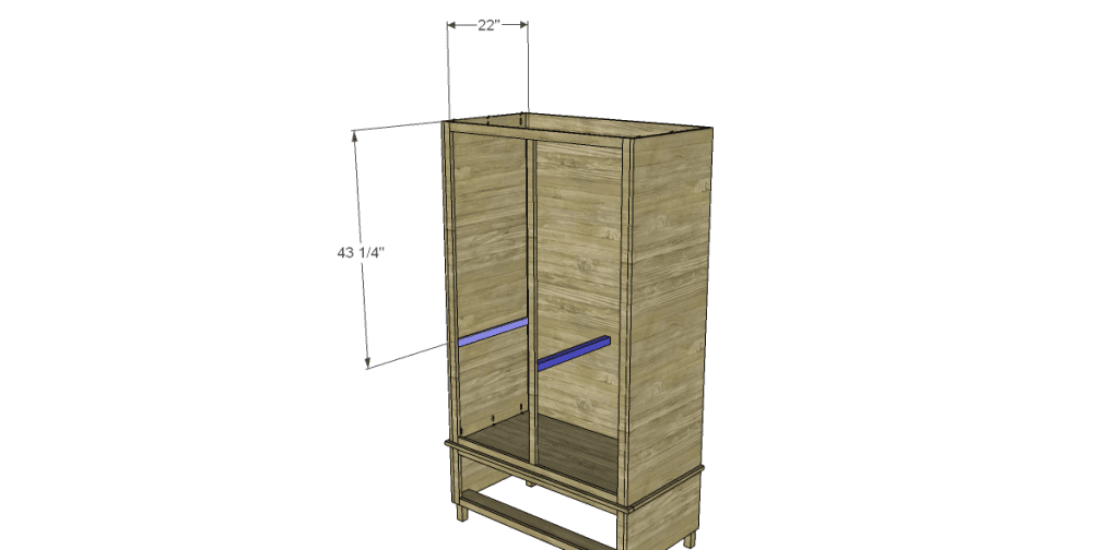 free DIY woodworking plans to build a large armoire_Shelf Supports 1