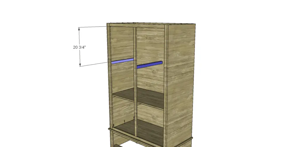 free DIY woodworking plans to build a large armoire_Shelf Supports 2