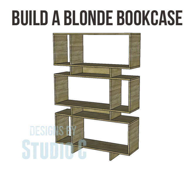 build a blonde bookcase