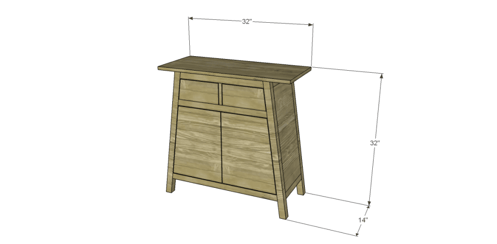 free DIY woodworking plans to build an asian style cabinet 