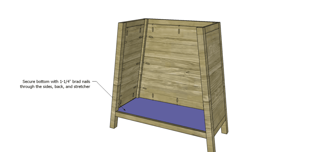 free DIY woodworking plans to build an asian style cabinet _Bottom 2