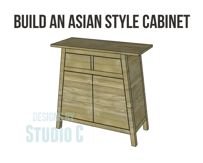 free DIY woodworking plans to build an asian style cabinet _Copy
