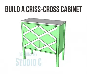 Free DIY Woodworking Plans to Build a Criss-Cross Cabinet
