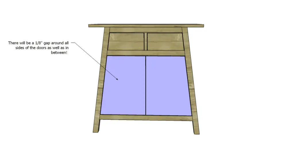 free DIY woodworking plans to build an asian style cabinet _Door 2