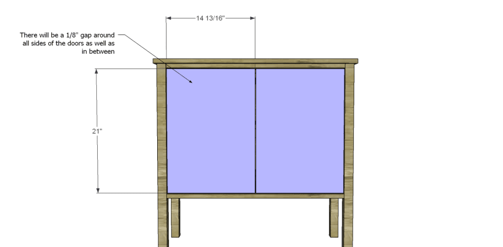  free DIY woodworking plans to build a criss cross cabinet_Doors