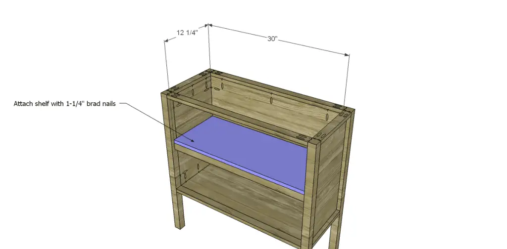  free DIY woodworking plans to build a criss cross cabinet_Shelf
