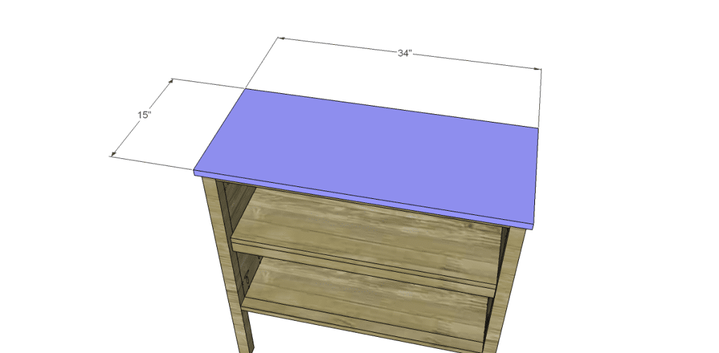  free DIY woodworking plans to build a criss cross cabinet_Top
