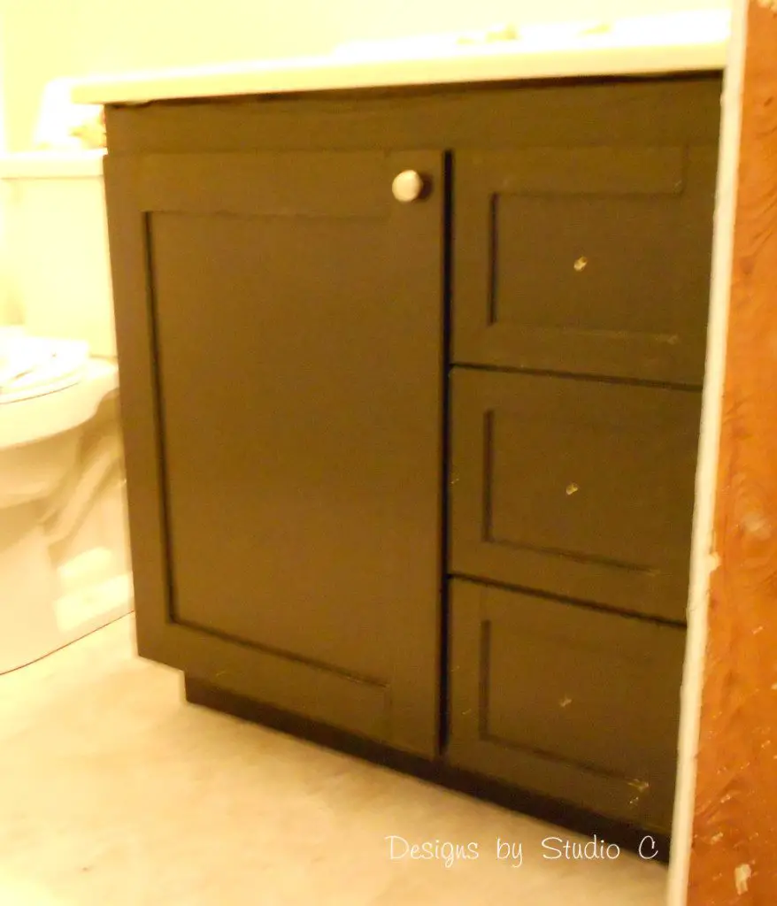 build a custom bath vanity door view finished