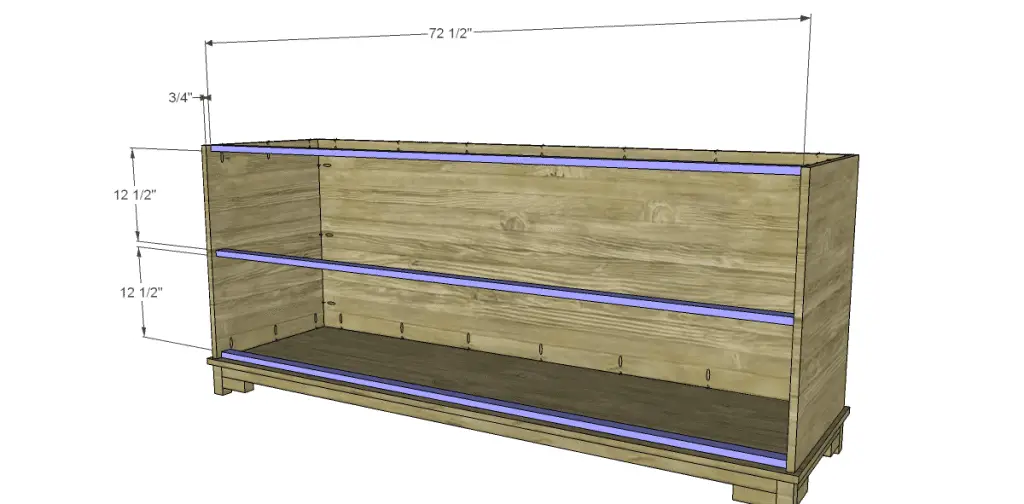 free DIY woodworking plans to build a greek key dresser_Stretchers