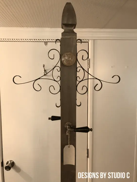 How to build a coat rack post completed project
