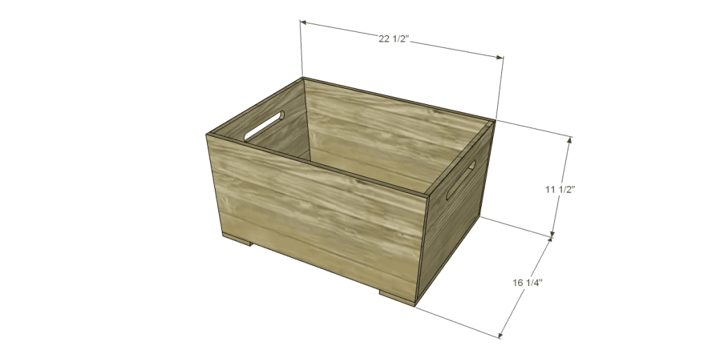 free DIY woodworking plans for a plywood multi use crate
