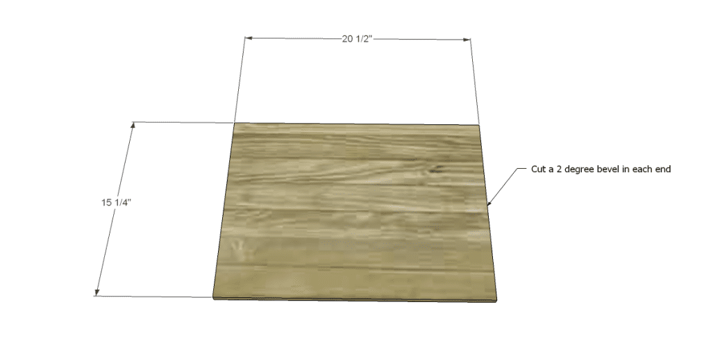 free DIY woodworking plans for a plywood multi use crate_Bottom