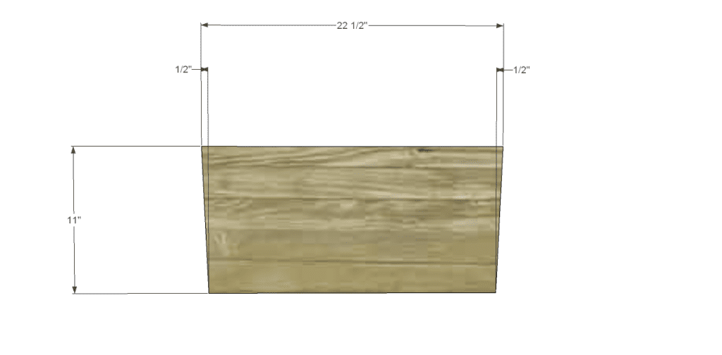 free DIY woodworking plans for a plywood multi use crate_Front & Back