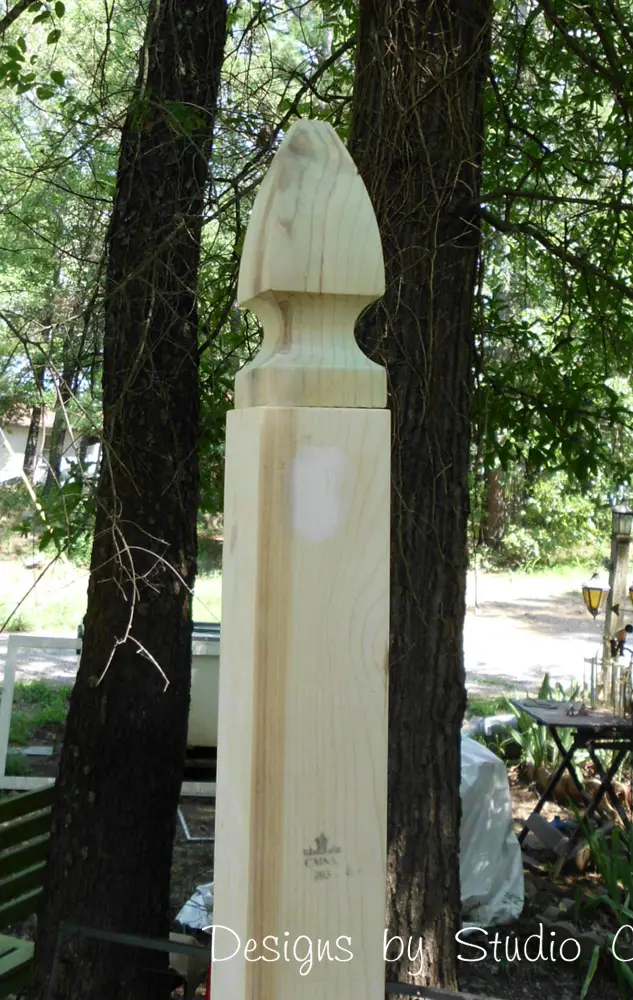 free DIY woodworking plans to build a coat rack post SANY2480