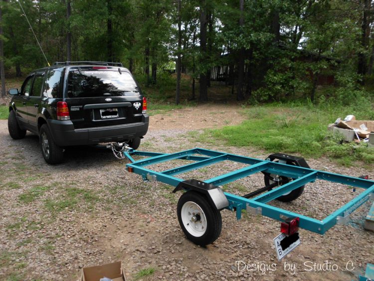 trailer frame painting spray paint 