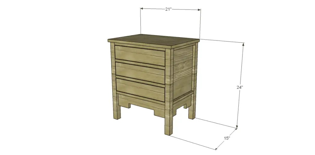 free DIY woodworking plans to build a monterrey side table