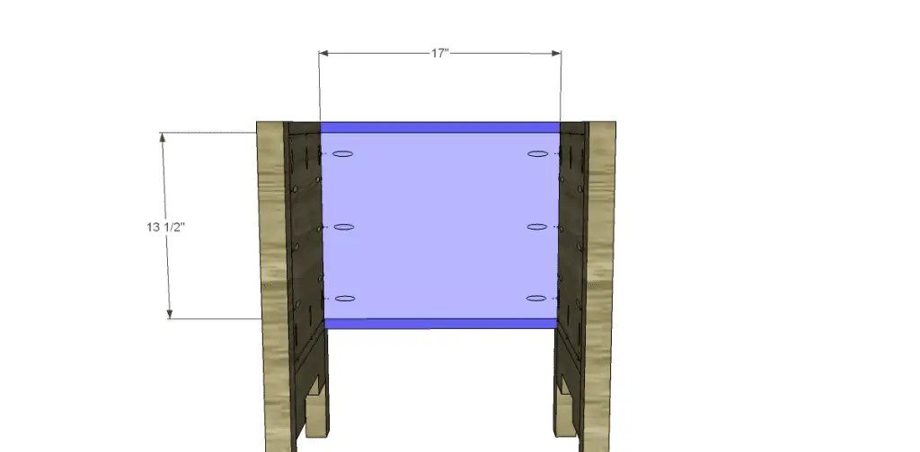 free DIY woodworking plans to build a monterrey side table_Back