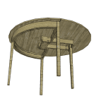 build demilune table underside