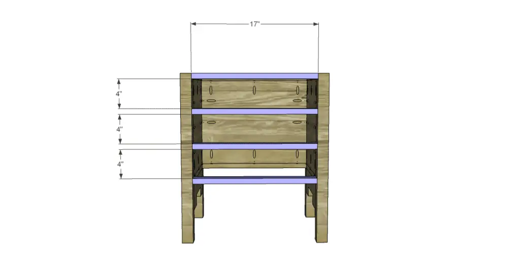 free DIY woodworking plans to build a monterrey side table_Stretchers