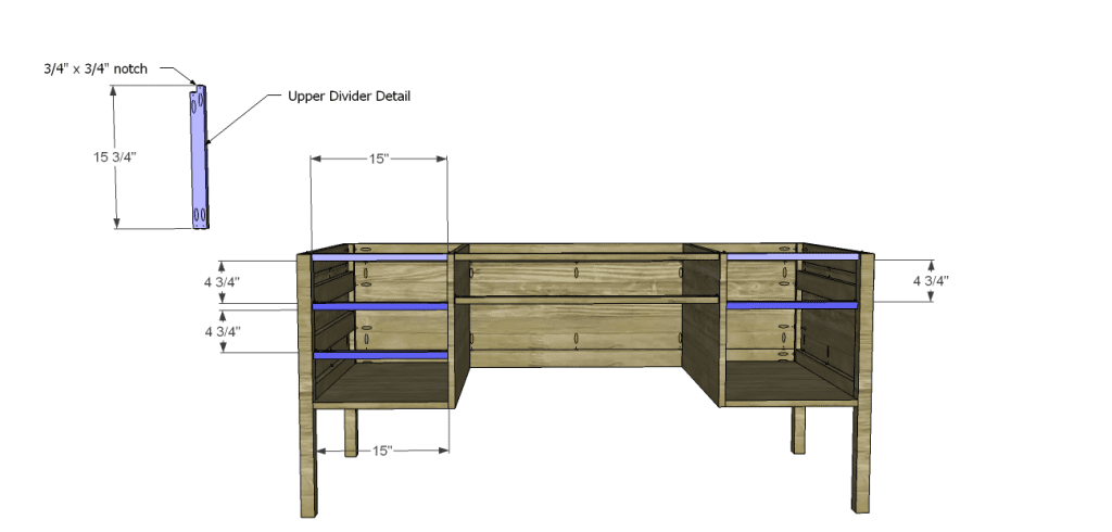 diy desk plans - ainsworth_Drawer Stretchers