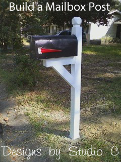 diy mailbox post ideas