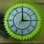 make saw blade clock