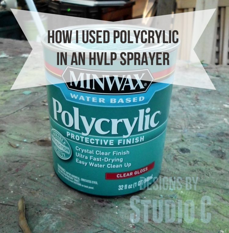 used polycrylic hvlp sprayer can of finish