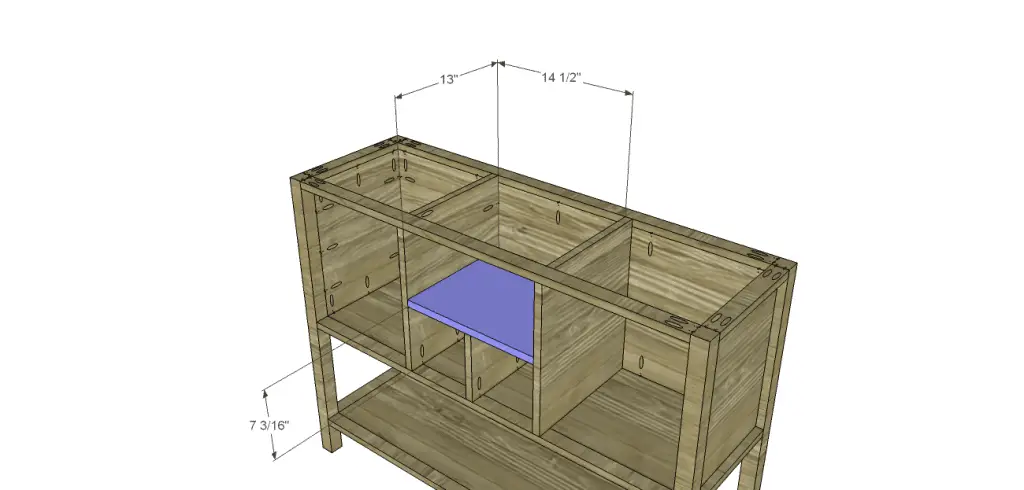 plans build sideboard - raleigh_Drawer Shelf