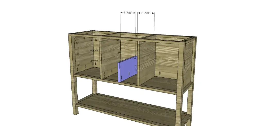 plans build sideboard - raleigh_Lower Drawer Divider