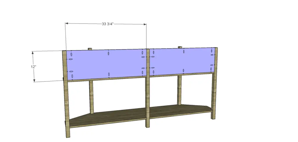 angled console table plans_Back