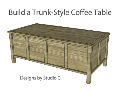 trunk style coffee table