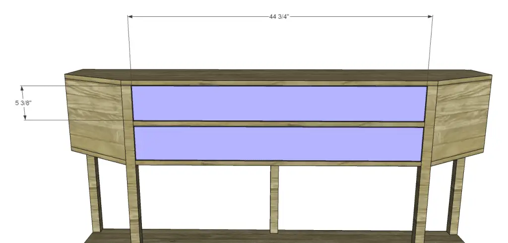 angled console table plans_Drawer Fronts